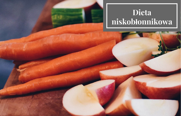 dieta niskobłonnikowa - marchewki i jabłka